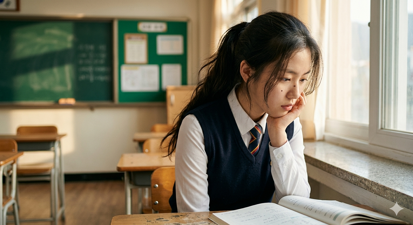 교복 여학생 교실 스냅